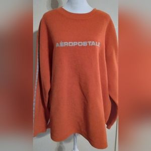 Mens Aeropostale Aero-tec Fleece Pullover Sweatshirt Size Large